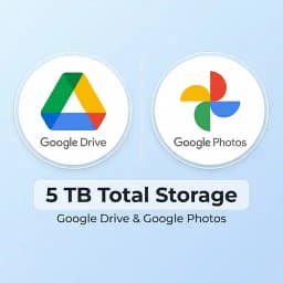Google Drive & Photos 5 TB (18 Months)